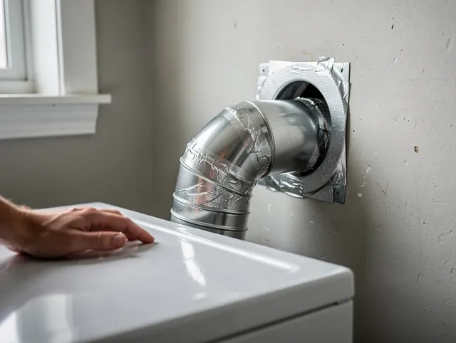 La Cañada Flintridge Dryer Vent Cleaning expert performing professional dryer vent repair and installation in La Cañada Flintridge