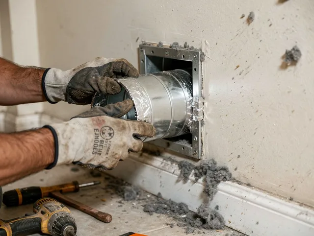 Professional dryer vent repair and installation by La Cañada Flintridge Dryer Vent Cleaning in La Cañada Flintridge